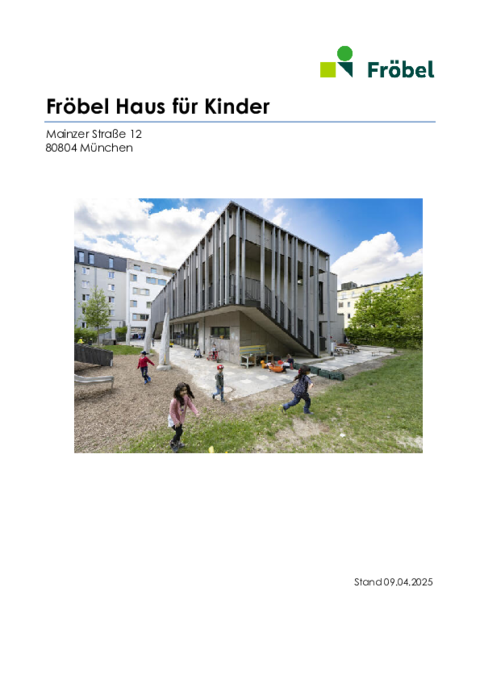 Einrichtungskonzeption des FRÖBEL-Haus für Kinder Mainzer Straße